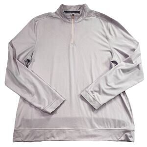 Southern Tide 1/4 Zip Pullover Size XL Cruiser Pink Micro Stripe Performance Dad